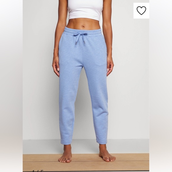 Sweaty Betty High Waist Essential Taper Oversized Trouser Coast Blue Size S - Picture 2 of 16